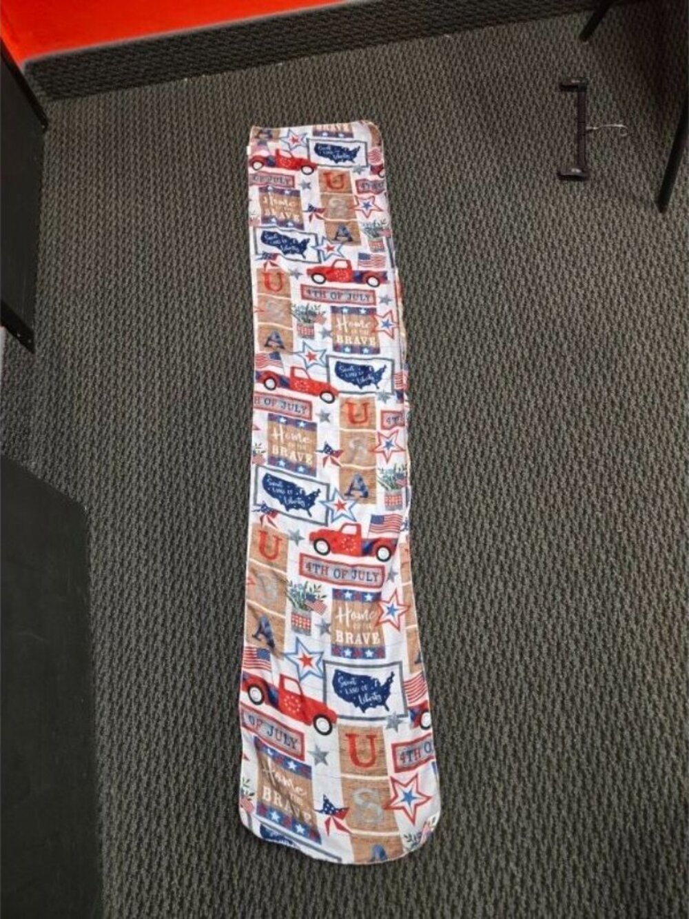 Patriotic Scarf Women Red White Blue 4th of July Flag Print Lightweight Casual - Picture 2 of 7